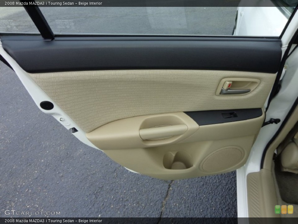 Beige Interior Door Panel for the 2008 Mazda MAZDA3 i Touring Sedan #81552648