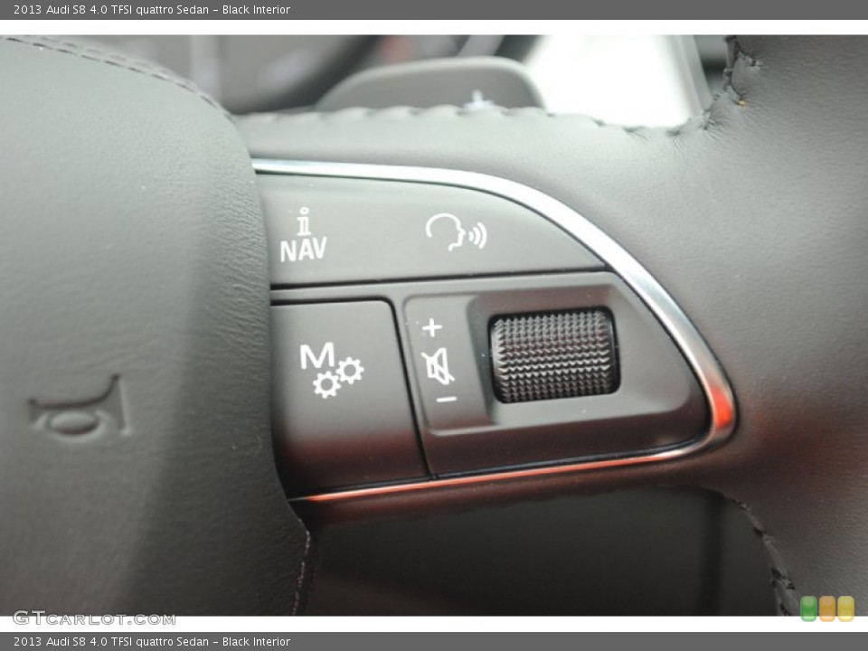 Black Interior Controls for the 2013 Audi S8 4.0 TFSI quattro Sedan #81552657