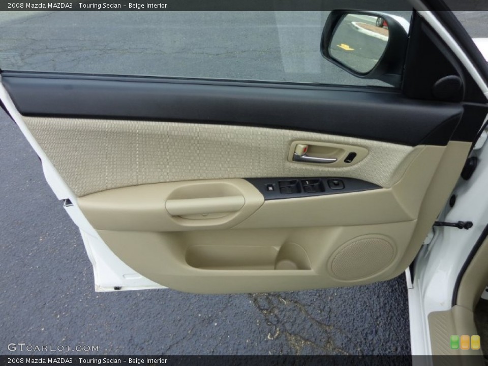 Beige Interior Door Panel for the 2008 Mazda MAZDA3 i Touring Sedan #81552701