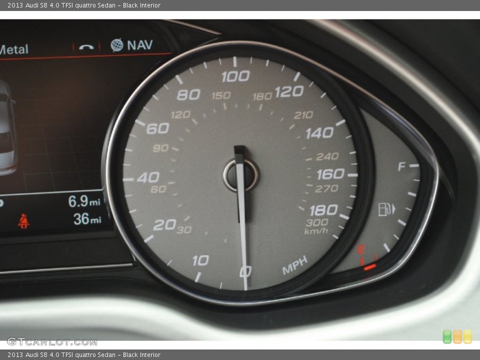 Black Interior Gauges for the 2013 Audi S8 4.0 TFSI quattro Sedan #81552746