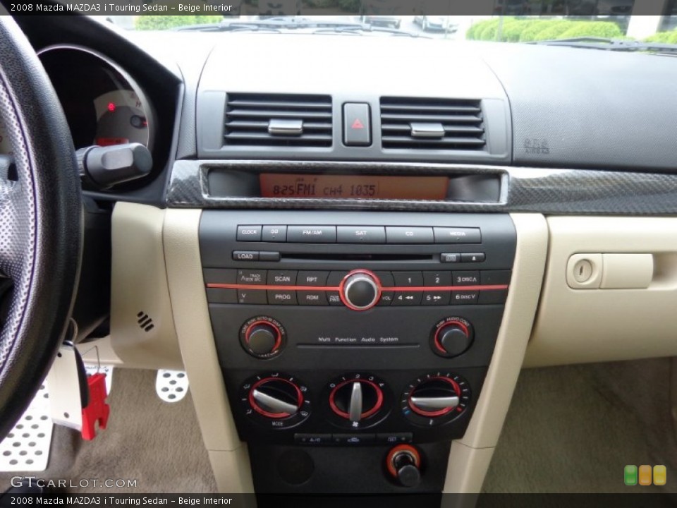 Beige Interior Controls for the 2008 Mazda MAZDA3 i Touring Sedan #81552901