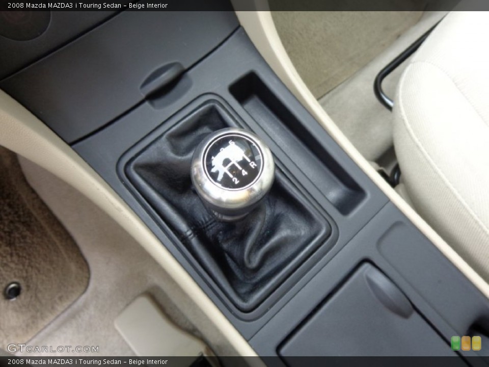 Beige Interior Transmission for the 2008 Mazda MAZDA3 i Touring Sedan #81552999