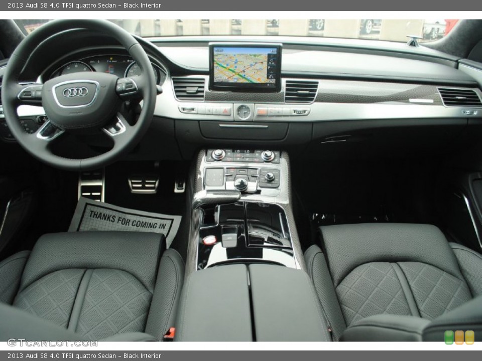 Black Interior Dashboard for the 2013 Audi S8 4.0 TFSI quattro Sedan #81553161