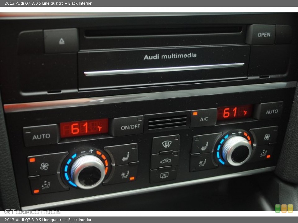 Black Interior Controls for the 2013 Audi Q7 3.0 S Line quattro #81554733