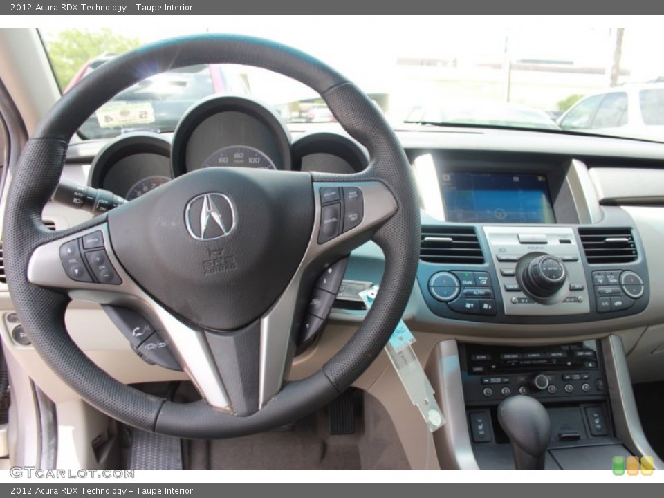 Taupe Interior Dashboard for the 2012 Acura RDX Technology #81554758
