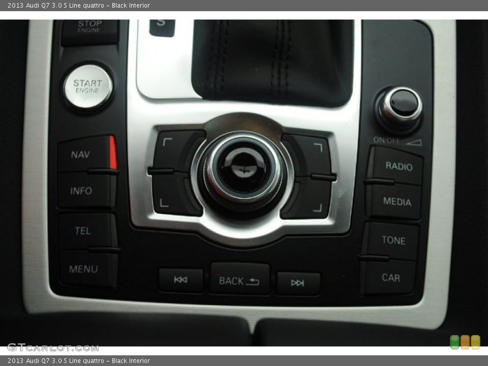 Black Interior Controls for the 2013 Audi Q7 3.0 S Line quattro #81554761