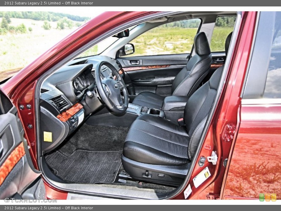 Off Black Interior Photo for the 2012 Subaru Legacy 2.5i Limited #81554841