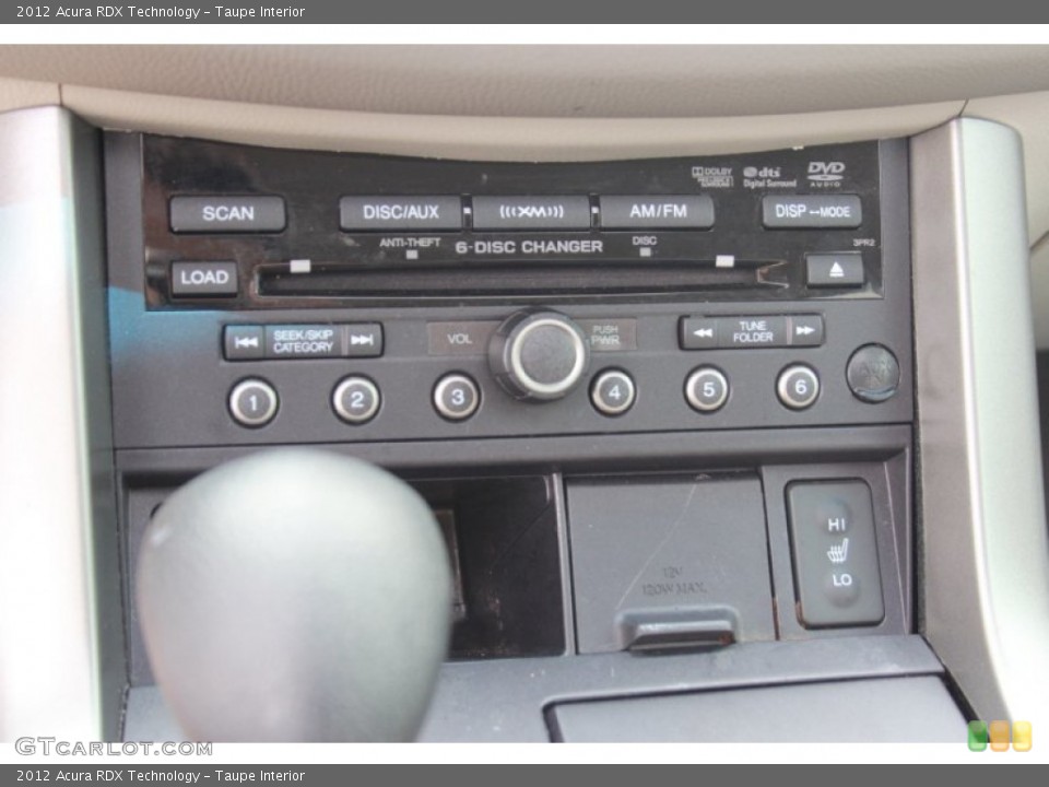 Taupe Interior Audio System for the 2012 Acura RDX Technology #81554852
