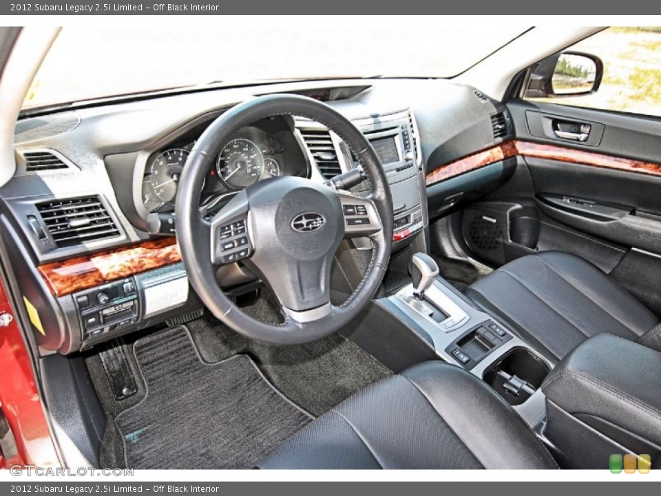 Off Black 2012 Subaru Legacy Interiors