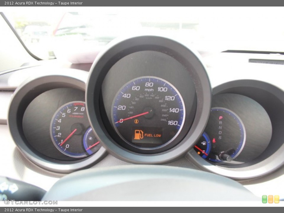 Taupe Interior Gauges for the 2012 Acura RDX Technology #81554988
