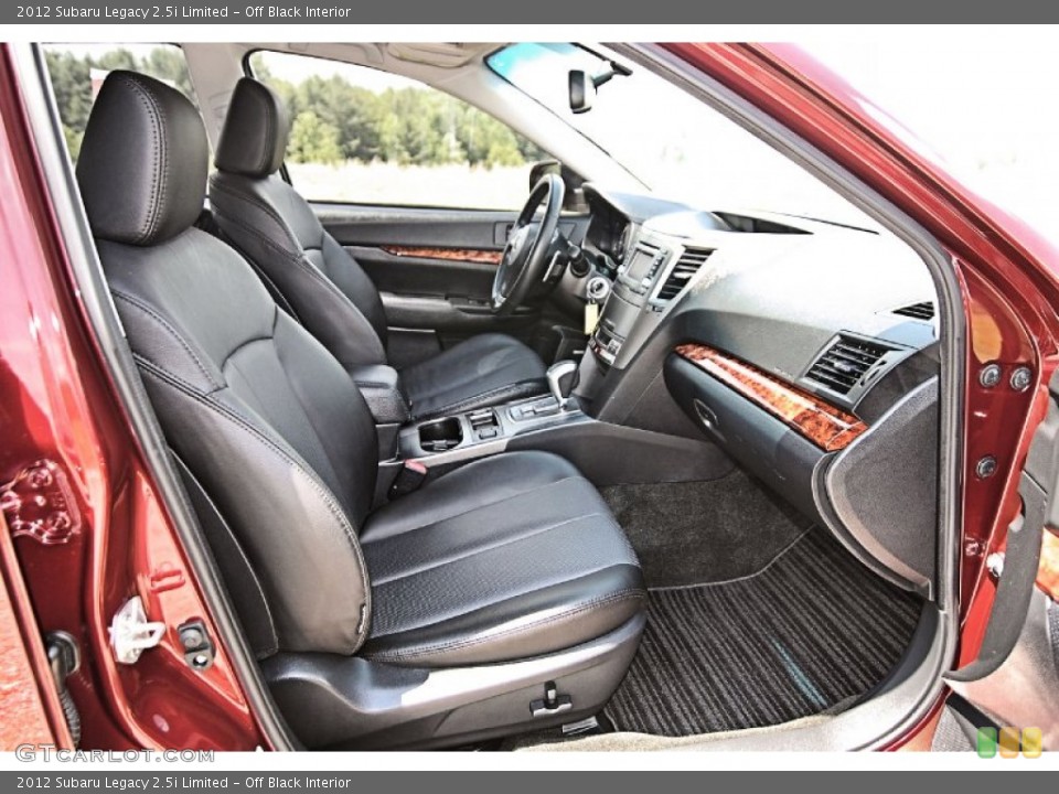 Off Black Interior Front Seat for the 2012 Subaru Legacy 2.5i Limited #81555060