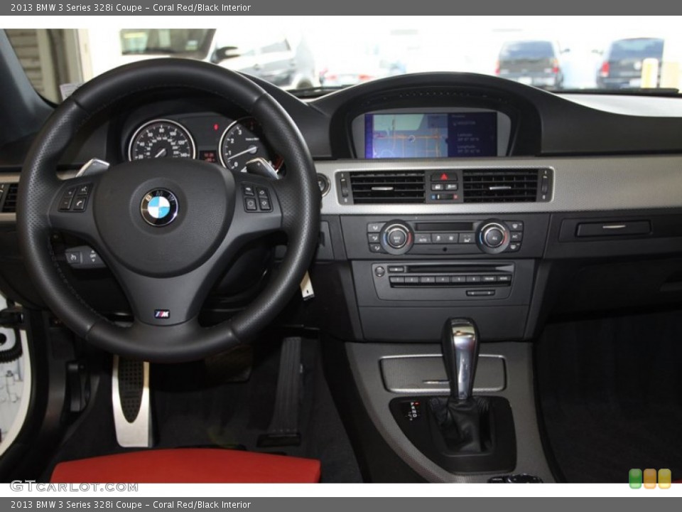 Coral Red/Black Interior Dashboard for the 2013 BMW 3 Series 328i Coupe #81555113