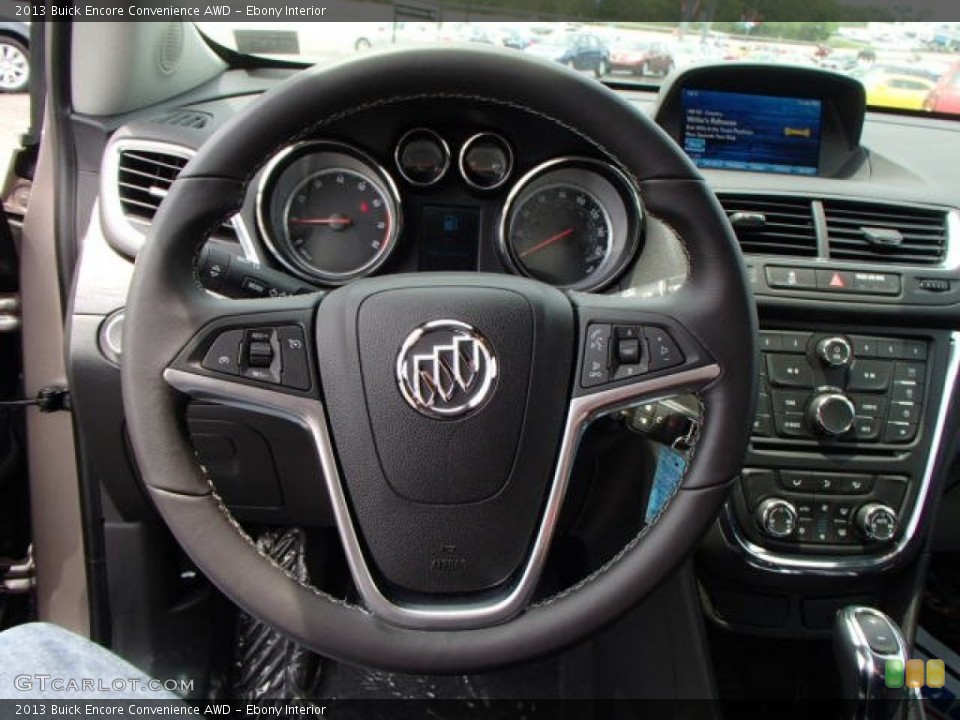 Ebony Interior Steering Wheel for the 2013 Buick Encore Convenience AWD #81555788