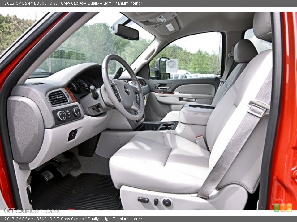Light Titanium Interior Photo for the 2013 GMC Sierra 3500HD SLT Crew Cab 4x4 Dually #81555930