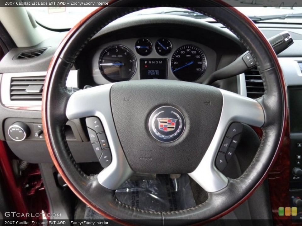 Ebony/Ebony Interior Steering Wheel for the 2007 Cadillac Escalade EXT AWD #81555972