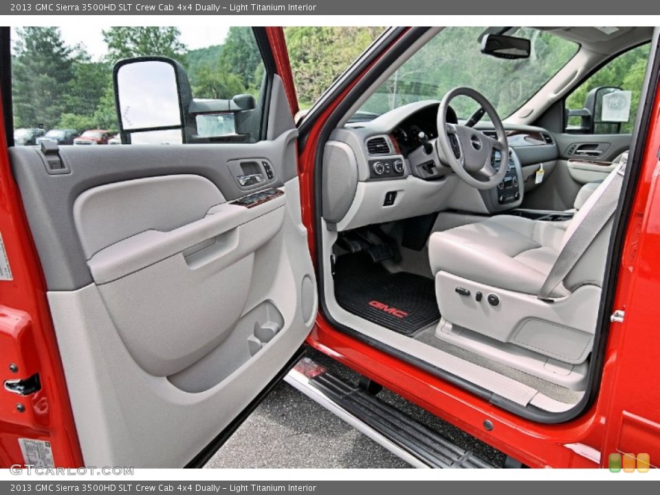 Light Titanium Interior Door Panel for the 2013 GMC Sierra 3500HD SLT Crew Cab 4x4 Dually #81556052