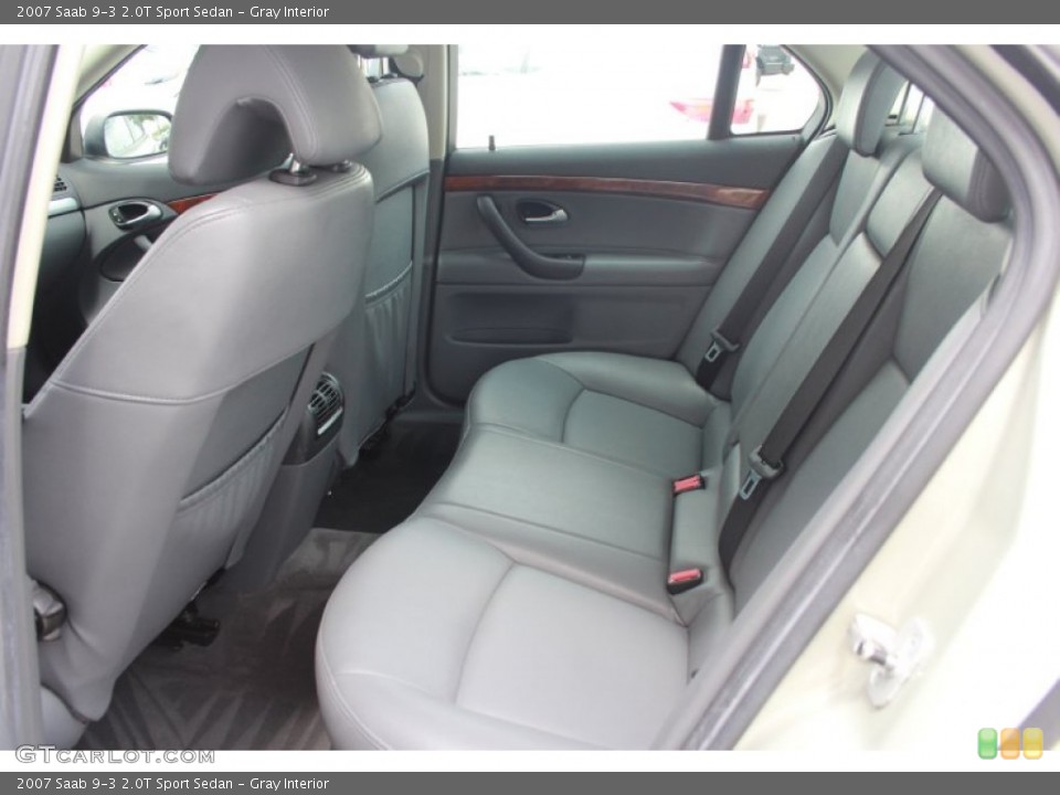 Gray Interior Rear Seat for the 2007 Saab 9-3 2.0T Sport Sedan #81556069