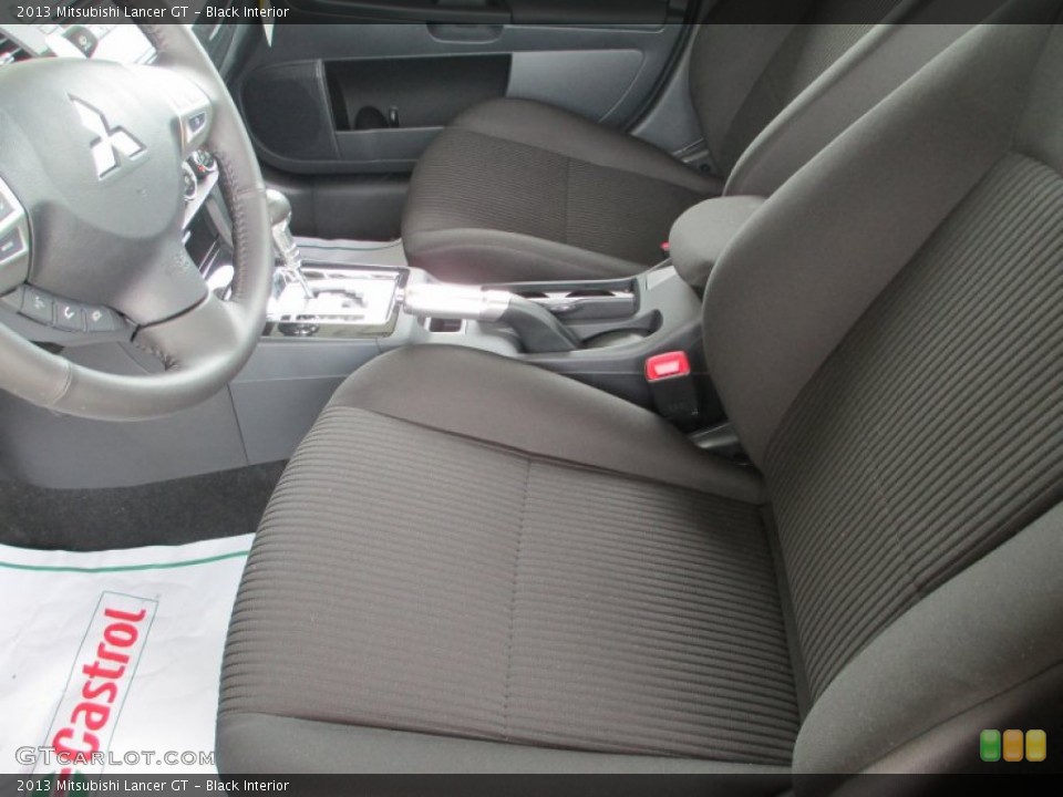Black Interior Front Seat for the 2013 Mitsubishi Lancer GT #81556075