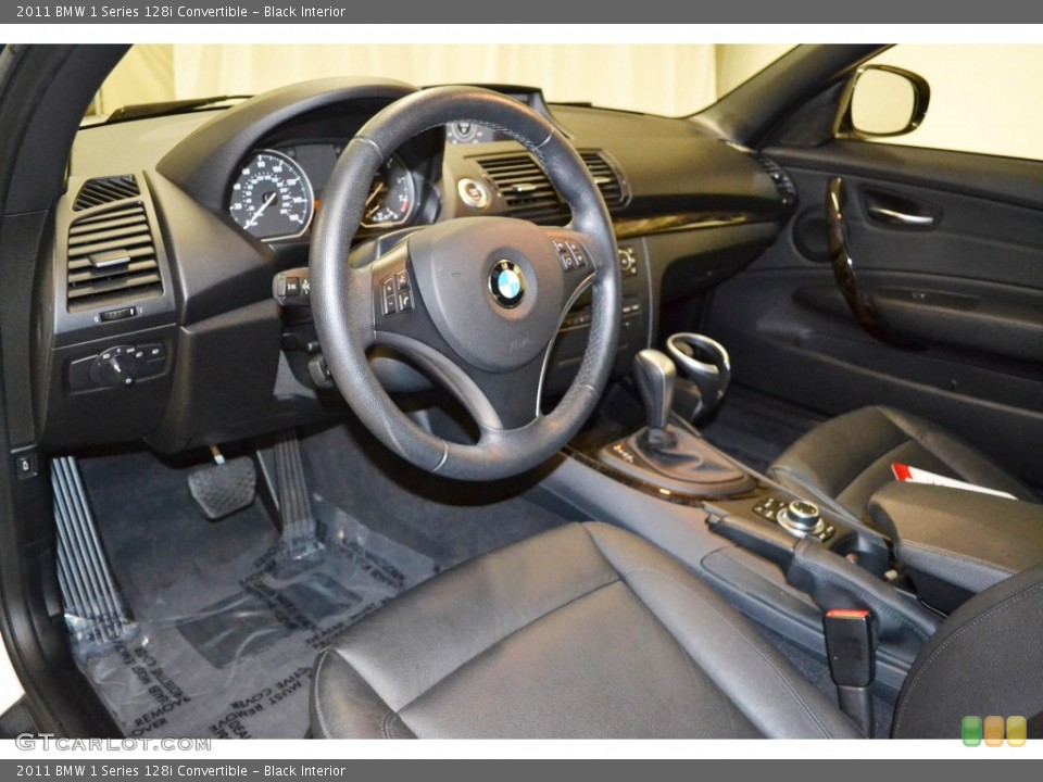Black Interior Photo for the 2011 BMW 1 Series 128i Convertible #81556124