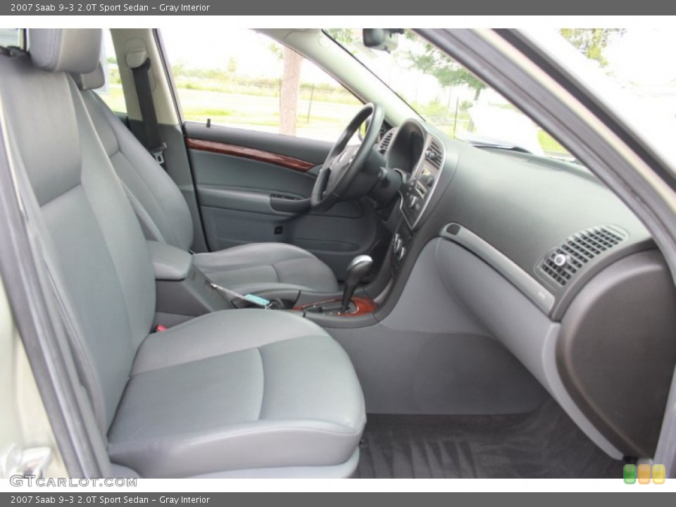 Gray Interior Front Seat for the 2007 Saab 9-3 2.0T Sport Sedan #81556145