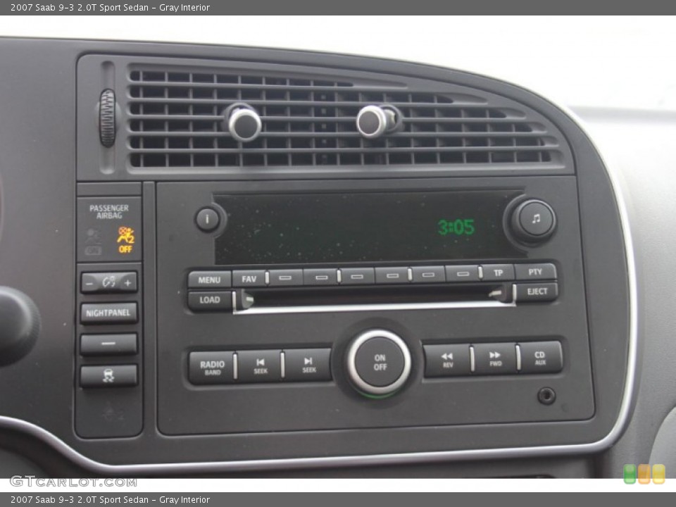 Gray Interior Controls for the 2007 Saab 9-3 2.0T Sport Sedan #81556304