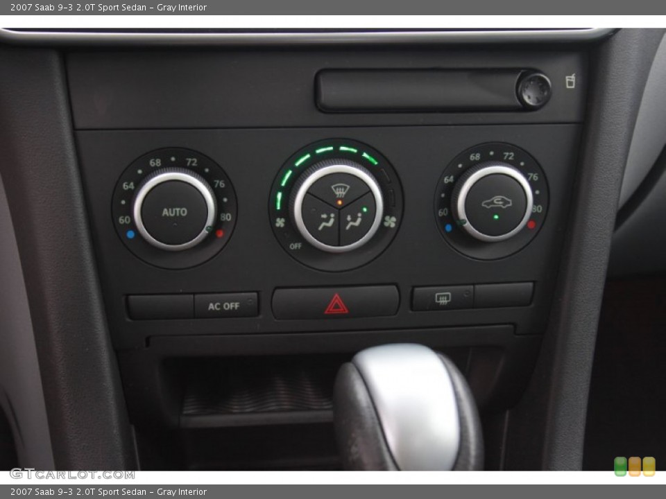 Gray Interior Controls for the 2007 Saab 9-3 2.0T Sport Sedan #81556323