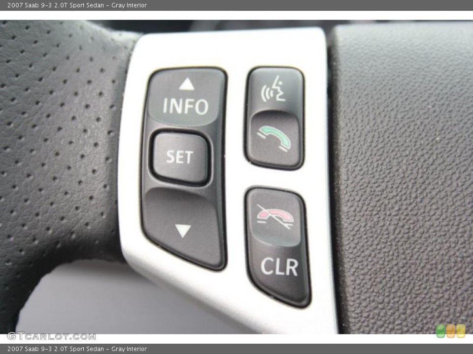 Gray Interior Controls for the 2007 Saab 9-3 2.0T Sport Sedan #81556380