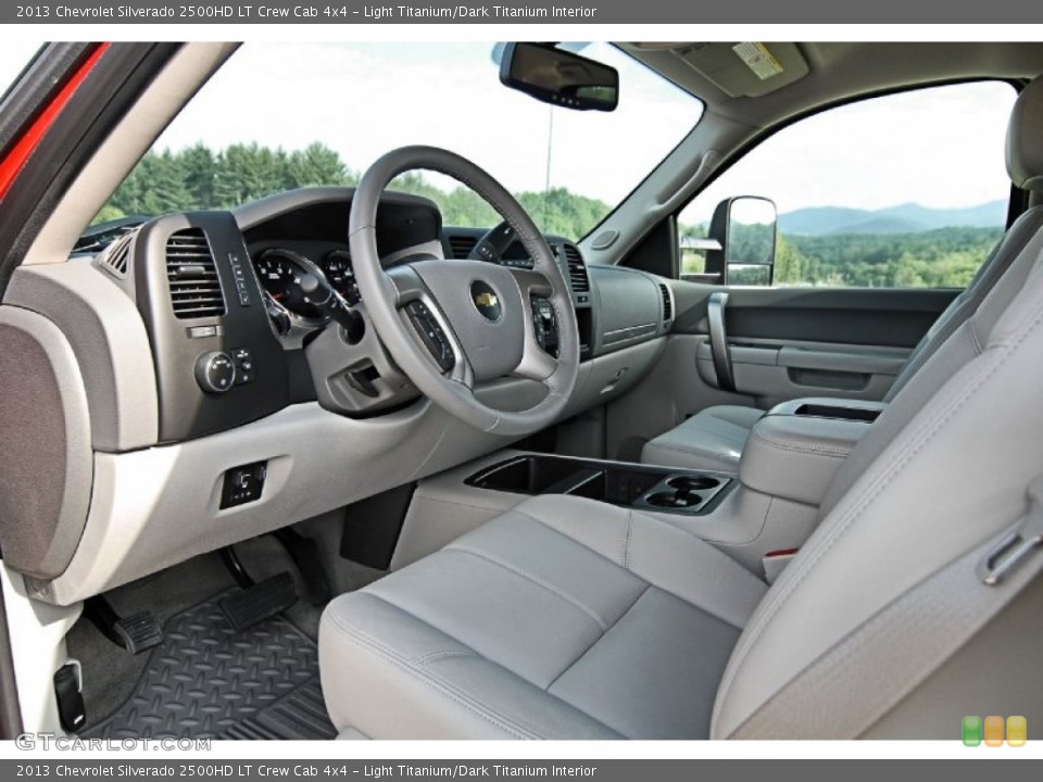 Light Titanium/Dark Titanium Interior Prime Interior for the 2013 Chevrolet Silverado 2500HD LT Crew Cab 4x4 #81557412
