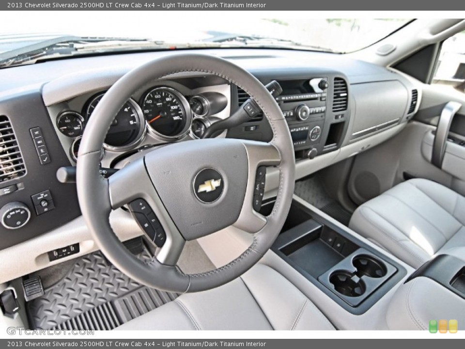 Light Titanium/Dark Titanium Interior Dashboard for the 2013 Chevrolet Silverado 2500HD LT Crew Cab 4x4 #81557441