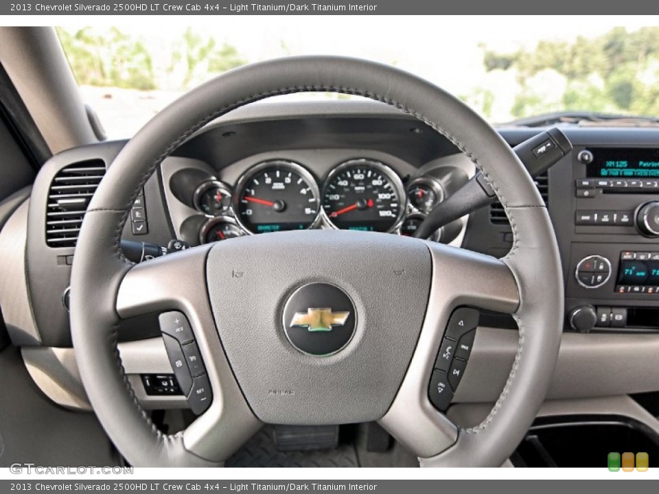 Light Titanium/Dark Titanium Interior Steering Wheel for the 2013 Chevrolet Silverado 2500HD LT Crew Cab 4x4 #81557532