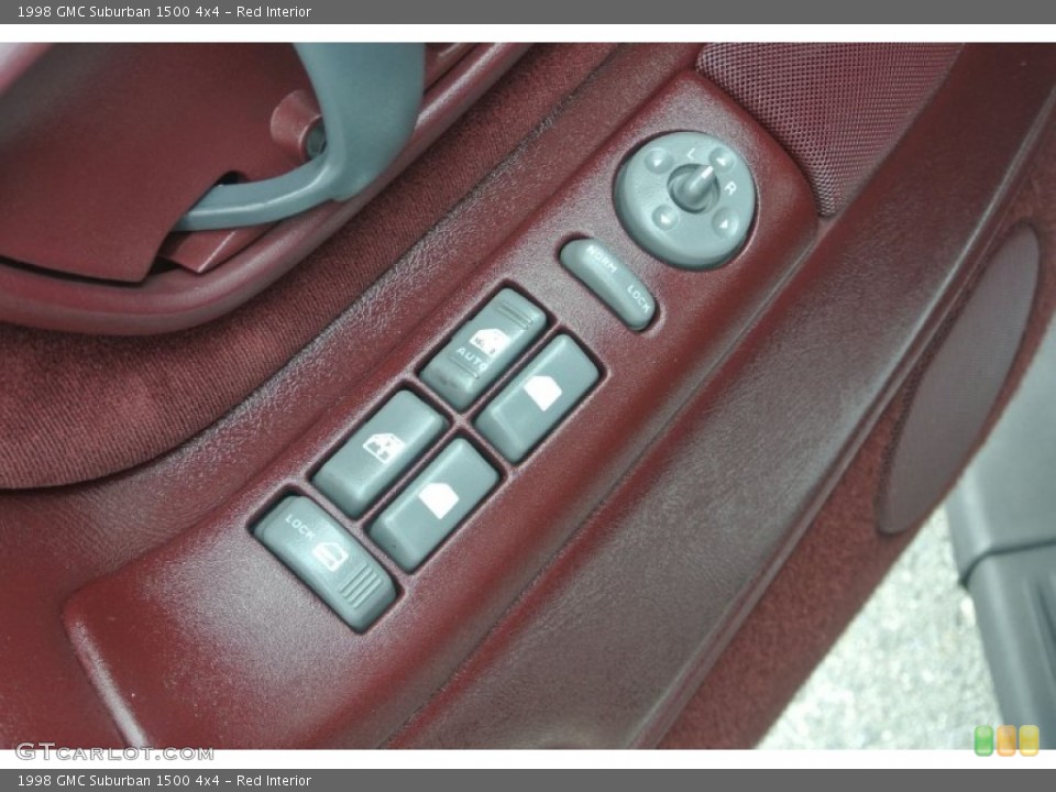 Red Interior Controls for the 1998 GMC Suburban 1500 4x4 #81558063