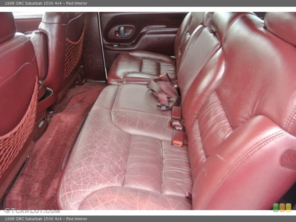 Red Interior Rear Seat for the 1998 GMC Suburban 1500 4x4 #81558167