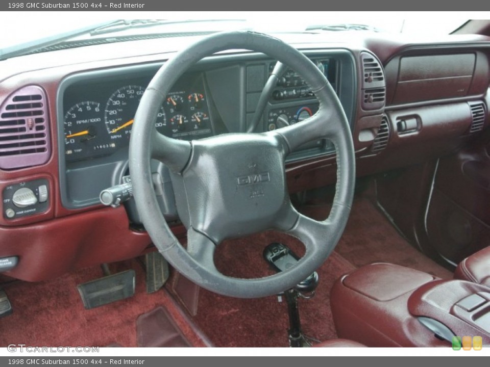 Red Interior Dashboard for the 1998 GMC Suburban 1500 4x4 #81558315