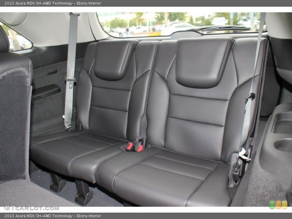 Ebony Interior Rear Seat for the 2013 Acura MDX SH-AWD Technology #81558384