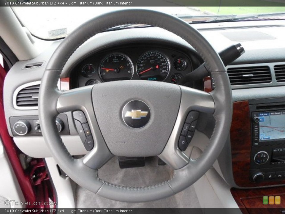 Light Titanium/Dark Titanium Interior Steering Wheel for the 2010 Chevrolet Suburban LTZ 4x4 #81558431