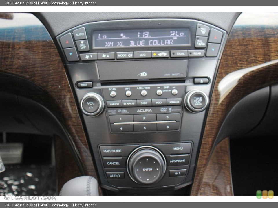 Ebony Interior Controls for the 2013 Acura MDX SH-AWD Technology #81558555
