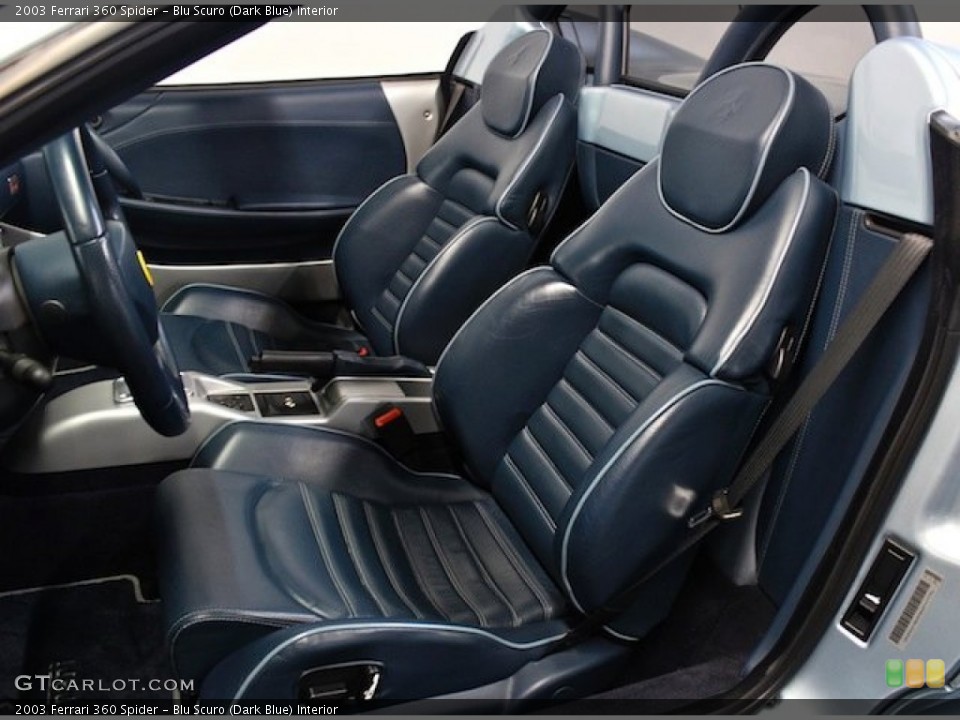 Blu Scuro (Dark Blue) Interior Front Seat for the 2003 Ferrari 360 Spider #81560011