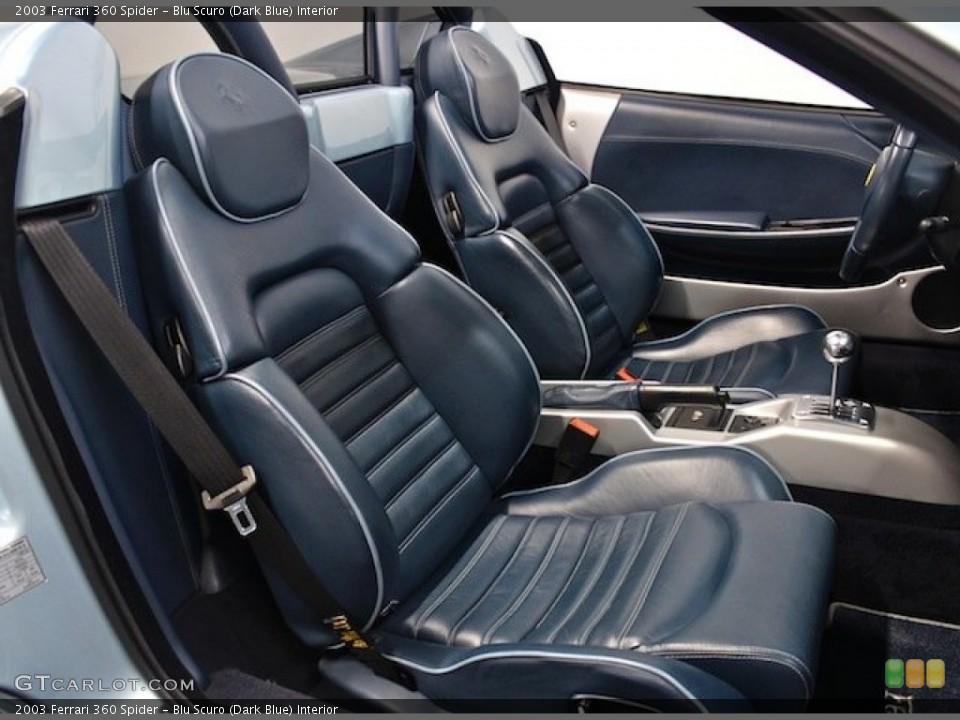 Blu Scuro (Dark Blue) Interior Front Seat for the 2003 Ferrari 360 Spider #81560025