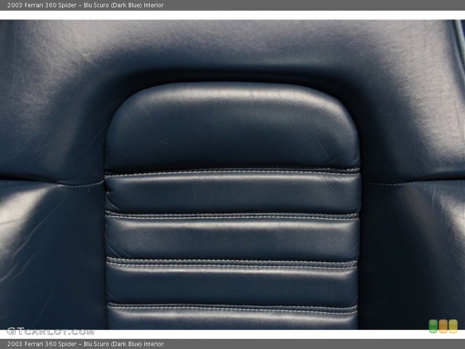 Blu Scuro (Dark Blue) Interior Front Seat for the 2003 Ferrari 360 Spider #81560058