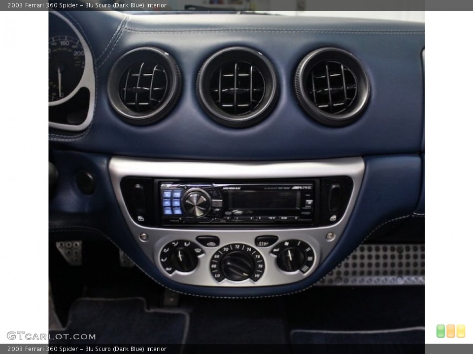 Blu Scuro (Dark Blue) Interior Controls for the 2003 Ferrari 360 Spider #81560282