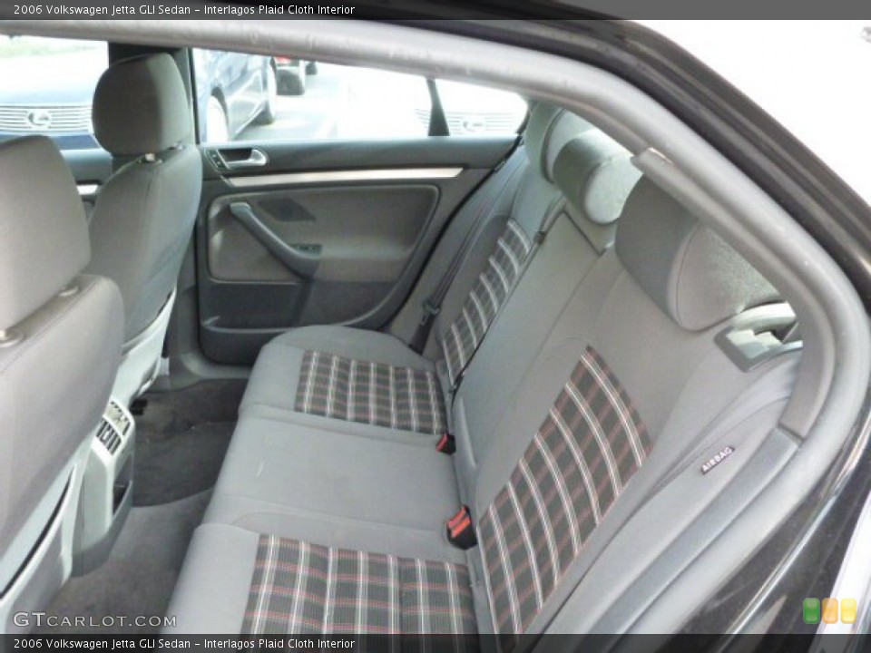 Interlagos Plaid Cloth Interior Rear Seat for the 2006 Volkswagen Jetta GLI Sedan #81561036