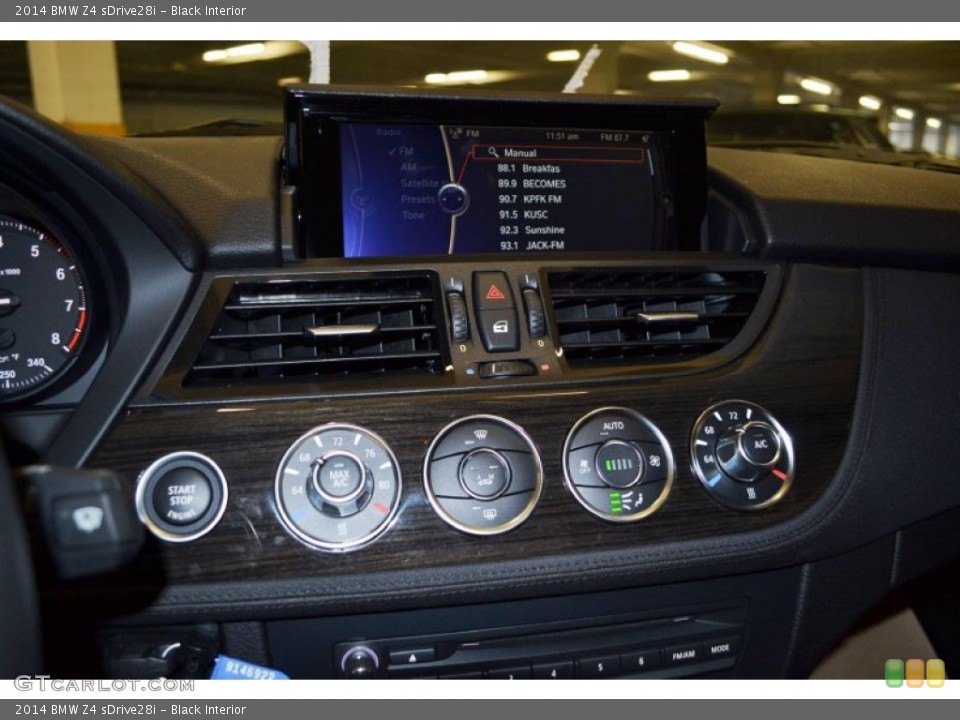 Black Interior Controls for the 2014 BMW Z4 sDrive28i #81561691