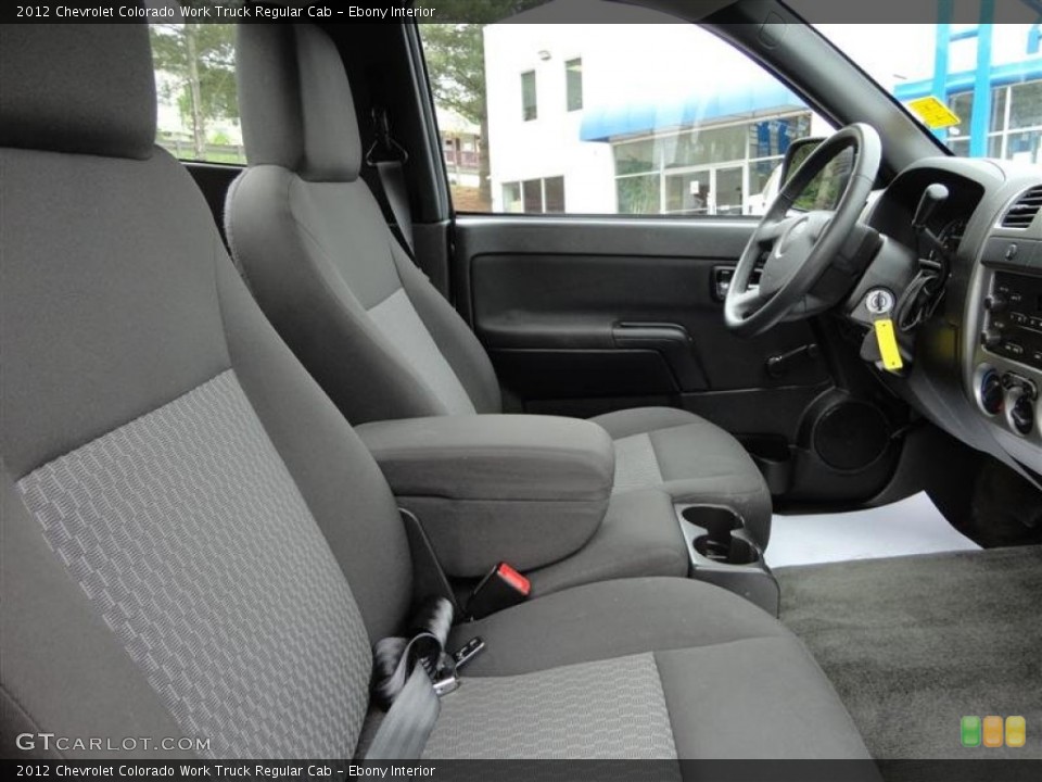 Ebony Interior Front Seat for the 2012 Chevrolet Colorado Work Truck Regular Cab #81562293