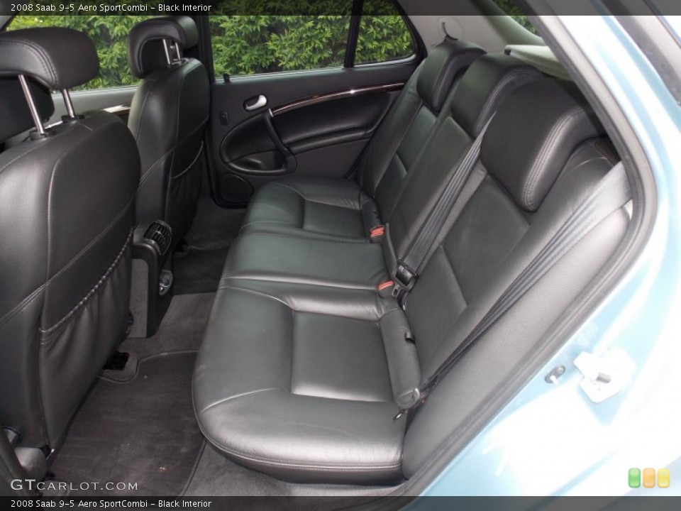 Black Interior Rear Seat for the 2008 Saab 9-5 Aero SportCombi #81563123