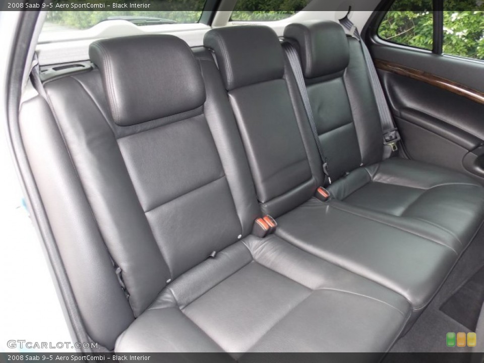 Black Interior Rear Seat for the 2008 Saab 9-5 Aero SportCombi #81563271