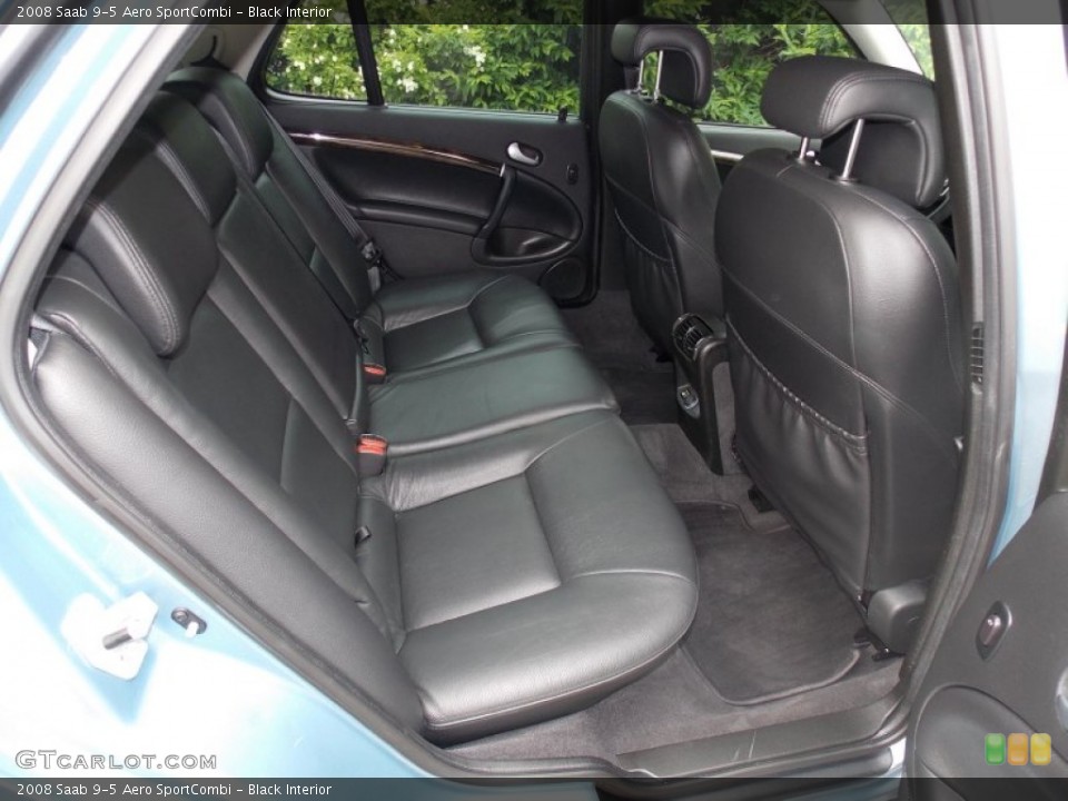 Black Interior Rear Seat for the 2008 Saab 9-5 Aero SportCombi #81563296