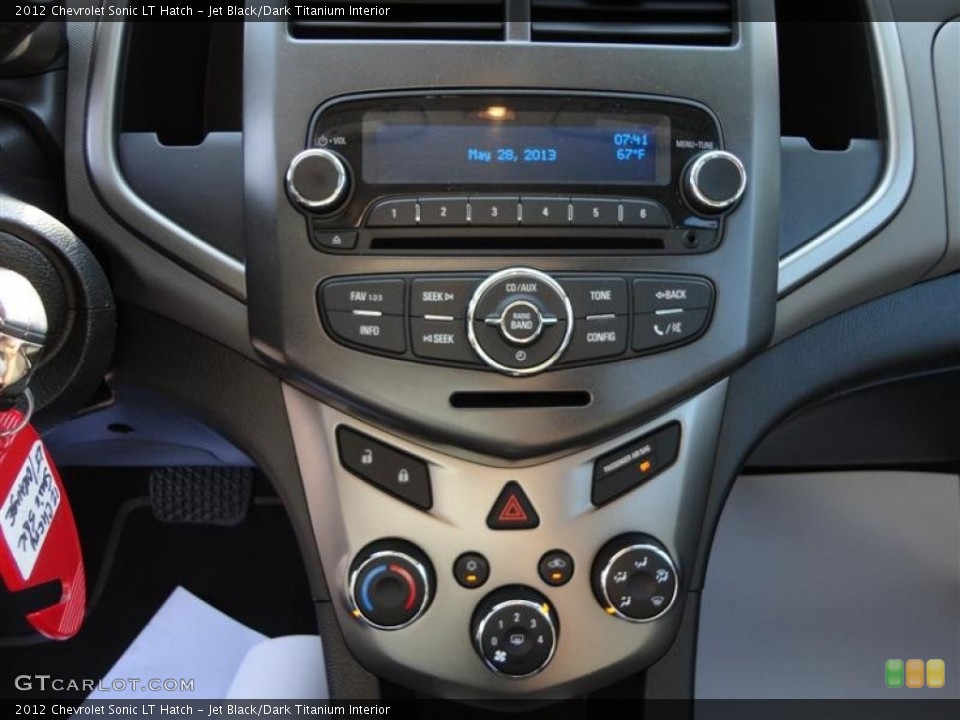 Jet Black/Dark Titanium Interior Controls for the 2012 Chevrolet Sonic LT Hatch #81563724