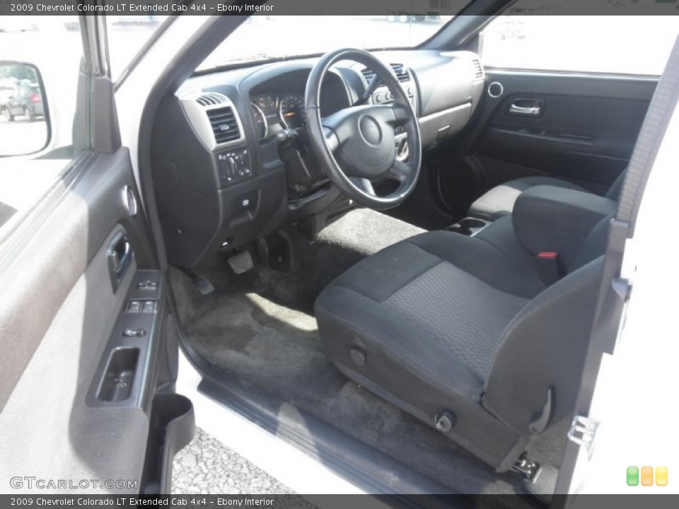 Ebony Interior Photo for the 2009 Chevrolet Colorado LT Extended Cab 4x4 #81564792