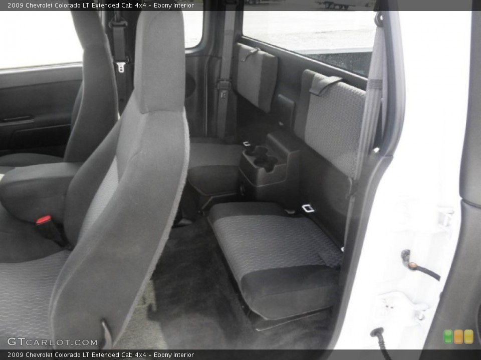 Ebony Interior Rear Seat for the 2009 Chevrolet Colorado LT Extended Cab 4x4 #81564987
