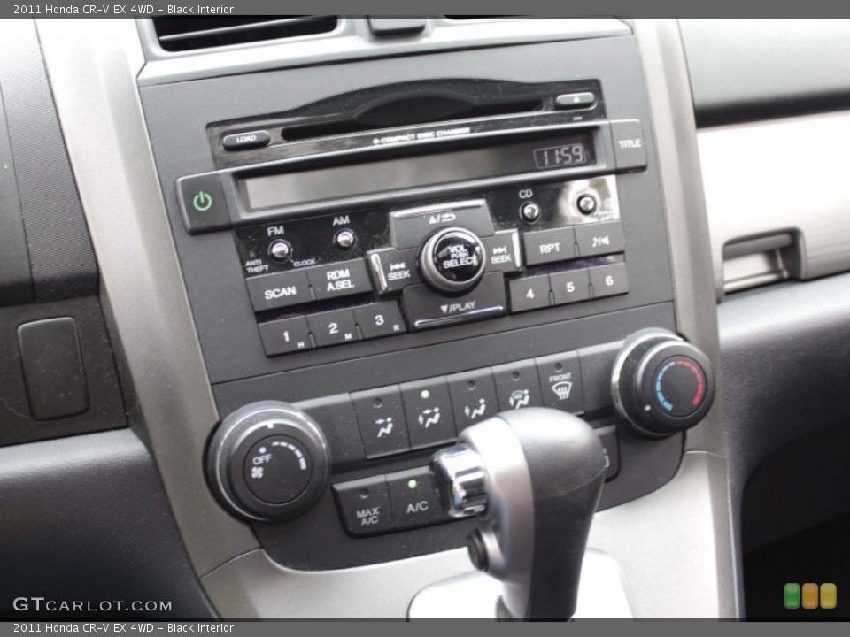 Black Interior Controls for the 2011 Honda CR-V EX 4WD #81565141